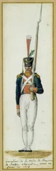 Granatiere della Guardia di Alessandro I durante una visita in Francia nel 1814